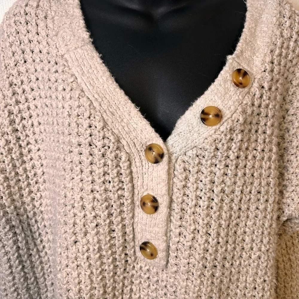 Free people oversized pullover knit sweater - Picture 4 of 9